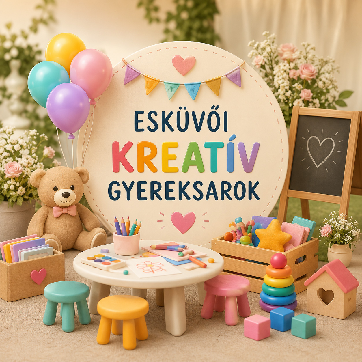 ESKÜVŐI KREATÍV GYEREKSAROK